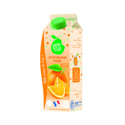JUS ORANGE ABC AVEC PULPE BRICK 1 L